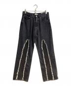 OUR LEGACYアワーレガシー）の古着「third cut black slash denim/サードカットブラックスラッシュデニム」｜インディゴ