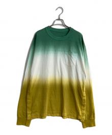 sacai（サカイ）の古着「タイダイ ロングスリーブ Tシャツ」｜グリーン×イエロー