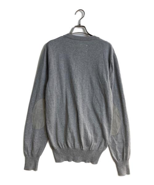 Maison Margiela（メゾンマルジェラ）Maison Margiela (メゾンマルジェラ) エルボーパッチカーディガン グレー サイズ:Mの古着・服飾アイテム