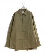 Hed Maynerヘド メイナー）の古着「21AWコットンオーバーサイズシャツ」｜グリーン