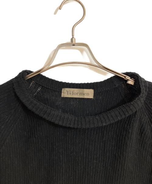Y's for men（ワイズフォーメン）Y's for men (ワイズフォーメン) 畔編ネップコットンニット ブラック サイズ:3の古着・服飾アイテム