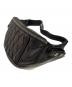 PINEAL JET LEATHER (ピネールジェットレザー) ダイヤキルトホースハイドウエストバッグ ブラック：10000円