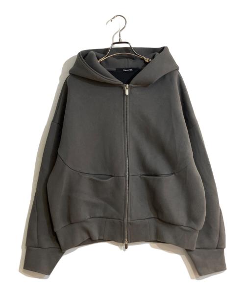 SEVENTH（セブンス）Seventh (セブンス) BEAMS T (ビームス ティー) UTILITY V2 ZIPPED HOODIE/ユーティリティ ブイツー ジップト フーディ ブラック サイズ:Mの古着・服飾アイテム