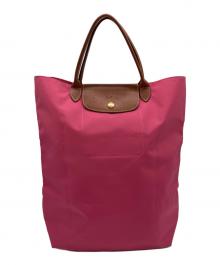 LONGCHAMP（ロンシャン）の古着「ル プリアージュ オリジナルショッピングバッグ」｜ピンク