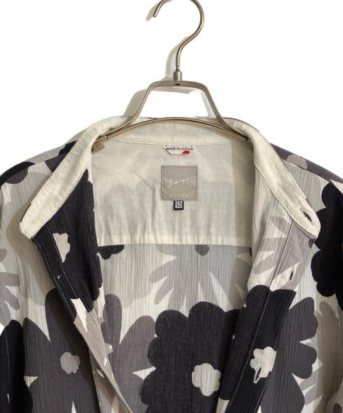 SOU・SOU（ソウソウ）SOU・SOU (ソウソウ) 花柄シャツ ホワイト×ブラック サイズ:不明の古着・服飾アイテム