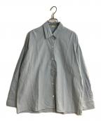 DEUXIEME CLASSEドゥーズィエム クラス）の古着「STRETCH TWILL CACHE シャツ」｜ブルー