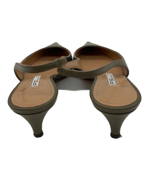 PELLICO（ペリーコ）PELLICO (ペリーコ) BACKSTRAP MULE/バックストラップ ミュール グリーン サイズ:35の古着・服飾アイテム