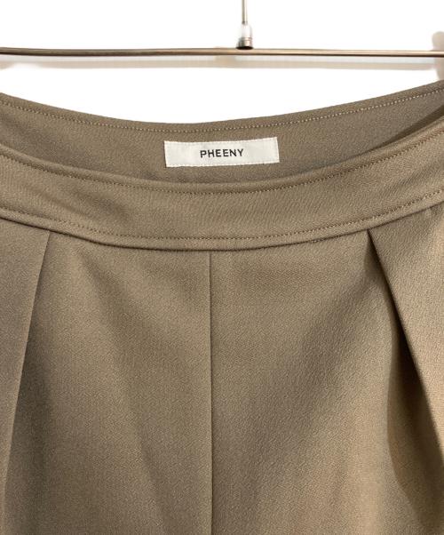 PHEENY（フィーニー）PHEENY (フィーニー) Amunzen 2 tuck wide pants/アムンゼン ツータック ワイドパンツ ブラウン サイズ:2の古着・服飾アイテム