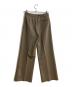 PHEENY (フィーニー) Amunzen 2 tuck wide pants/アムンゼン ツータック ワイドパンツ ブラウン サイズ:2：15000円