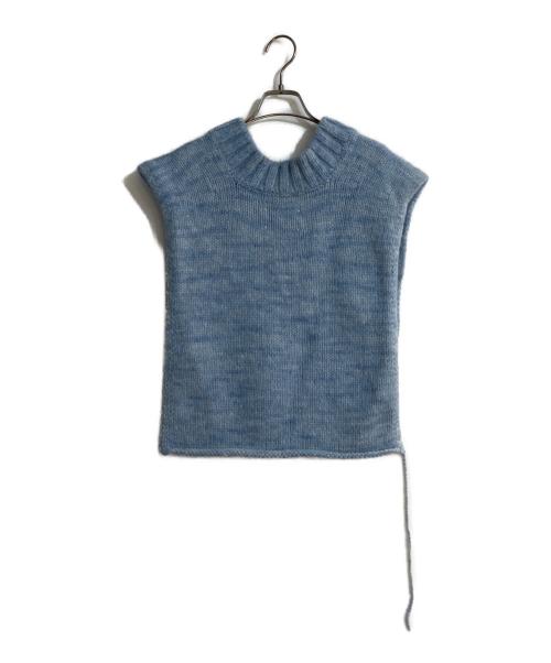 Maison Margiela（メゾンマルジェラ）Maison Margiela (メゾンマルジェラ) ボタニカルダイニットタバード スカイブルー サイズ:Mの古着・服飾アイテム