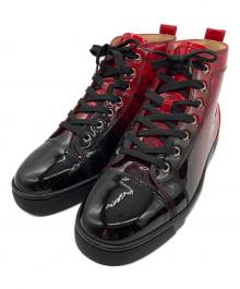 Christian Louboutin（クリスチャン・ルブタン）の古着「Louis Flat Patent DEGRALOUBI/ルイスフラットパテントデグラルウビ」｜レッド