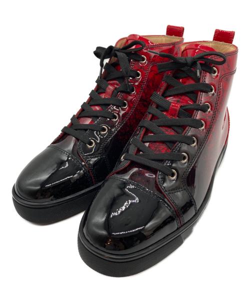 Christian Louboutin（クリスチャン・ルブタン）Christian Louboutin (クリスチャン・ルブタン) Louis Flat Patent DEGRALOUBI/ルイスフラットパテントデグラルウビ レッド サイズ:43の古着・服飾アイテム