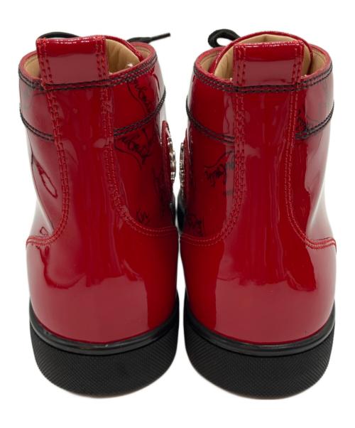 Christian Louboutin（クリスチャン・ルブタン）Christian Louboutin (クリスチャン・ルブタン) Louis Flat Patent DEGRALOUBI/ルイスフラットパテントデグラルウビ レッド サイズ:43の古着・服飾アイテム