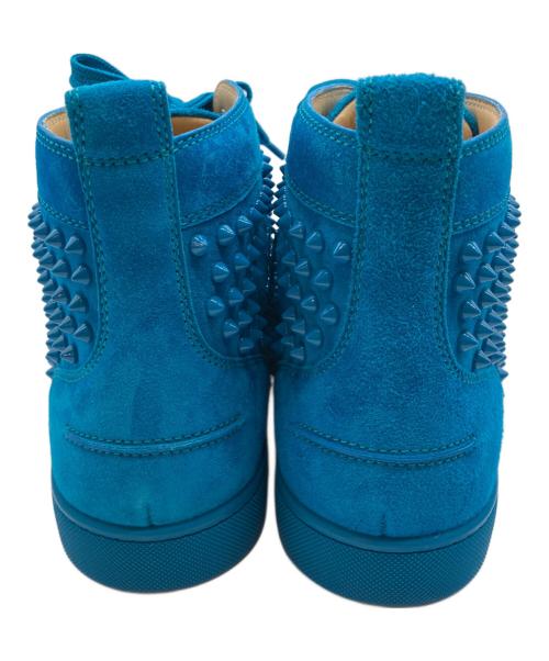Christian Louboutin（クリスチャン・ルブタン）Christian Louboutin (クリスチャン・ルブタン) LOUIS FLAT SPIKES/ルイス フラット スパイク ブルー サイズ:44の古着・服飾アイテム