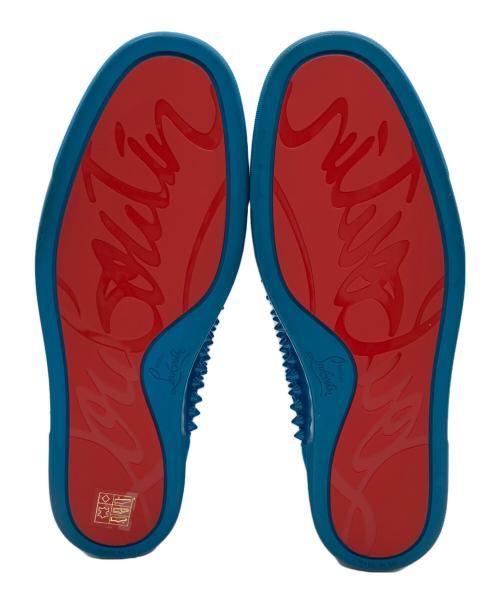 Christian Louboutin（クリスチャン・ルブタン）Christian Louboutin (クリスチャン・ルブタン) LOUIS FLAT SPIKES/ルイス フラット スパイク ブルー サイズ:44の古着・服飾アイテム
