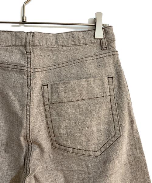 OSLOW（オスロー）OSLOW (オスロー) リネンワイドデニムパンツ ブラウン サイズ:36の古着・服飾アイテム