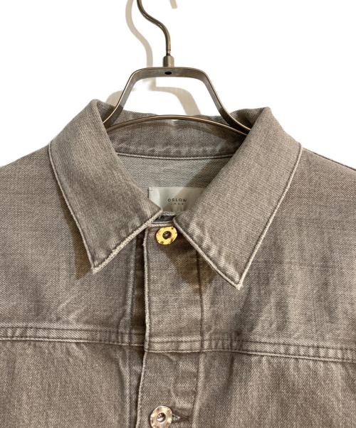 OSLOW（オスロー）OSLOW (オスロー) オーガニックコットンデニムジャケット ブラウン サイズ:36の古着・服飾アイテム