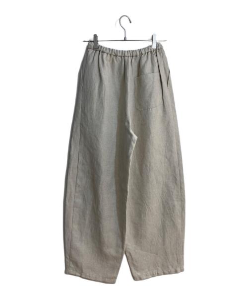 Sov.（ソブ）Sov. (ソブ) バレルシルエットリネンパンツ ベージュ サイズ:36の古着・服飾アイテム