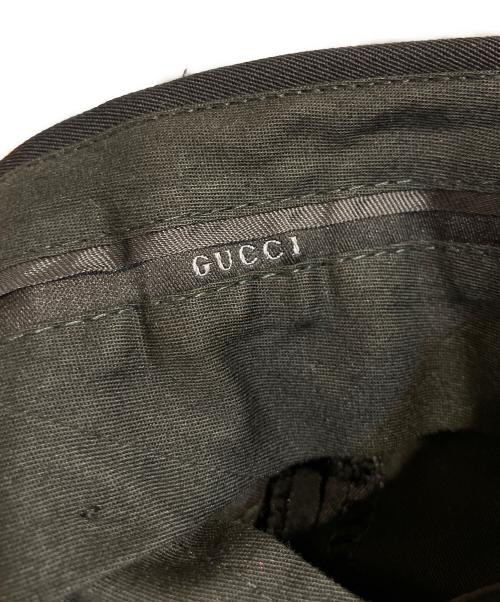 GUCCI（グッチ）GUCCI (グッチ) ボタンフライフレアトラウザーパンツ ブラック サイズ:44Rの古着・服飾アイテム