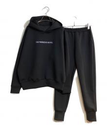 the weekend hotel（ザウィークエンドホテル）の古着「【限定】HoodedSweatShirt Setup/フーディッドスウェットシャツセットアップ」｜ブラック