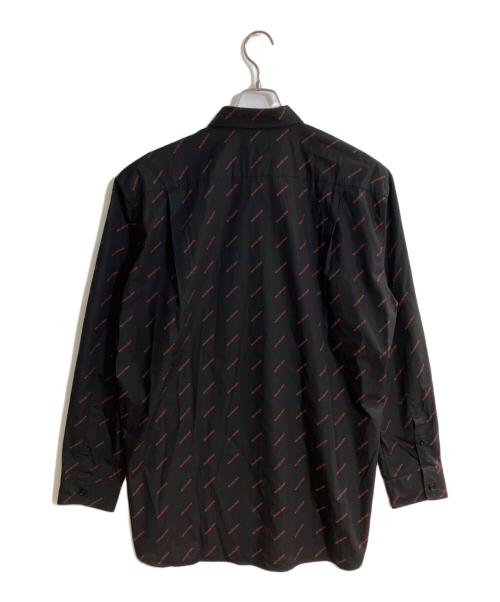 BALENCIAGA（バレンシアガ）BALENCIAGA (バレンシアガ) All Over Logo L/S Shirt ブラック サイズ:40の古着・服飾アイテム