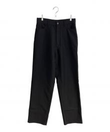 BALENCIAGA（バレンシアガ）の古着「GARDE-ROBE5Pウール×モヘヤトロピカルパンツ」｜ブラック