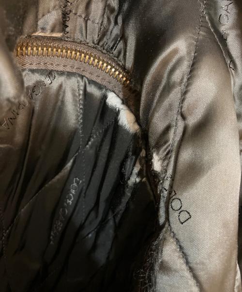 DOLCE & GABBANA（ドルチェ＆ガッバーナ）DOLCE & GABBANA (ドルチェ＆ガッバーナ) ゴートレザーデタッチャブルジャケット ブラウン サイズ:44の古着・服飾アイテム