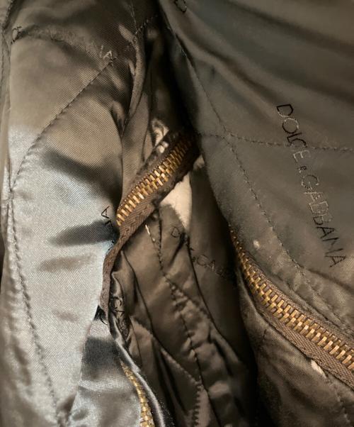 DOLCE & GABBANA（ドルチェ＆ガッバーナ）DOLCE & GABBANA (ドルチェ＆ガッバーナ) ゴートレザーデタッチャブルジャケット ブラウン サイズ:44の古着・服飾アイテム