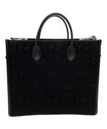 GUCCI（グッチ）の古着「ジャンボGGキャンバス2WAYトートバッグ」｜ブラック