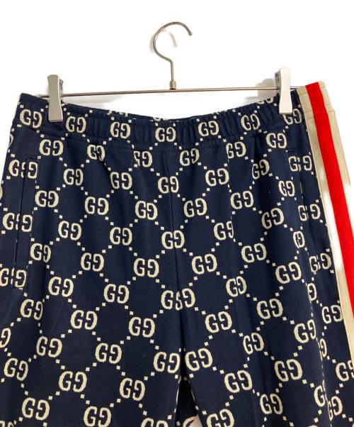 GUCCI（グッチ）GUCCI (グッチ) GGジャカード ジョギングパンツ ネイビー サイズ:Mの古着・服飾アイテム