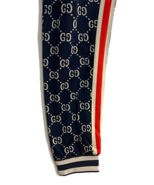 GUCCI（グッチ）GUCCI (グッチ) GGジャカード ジョギングパンツ ネイビー サイズ:Mの古着・服飾アイテム