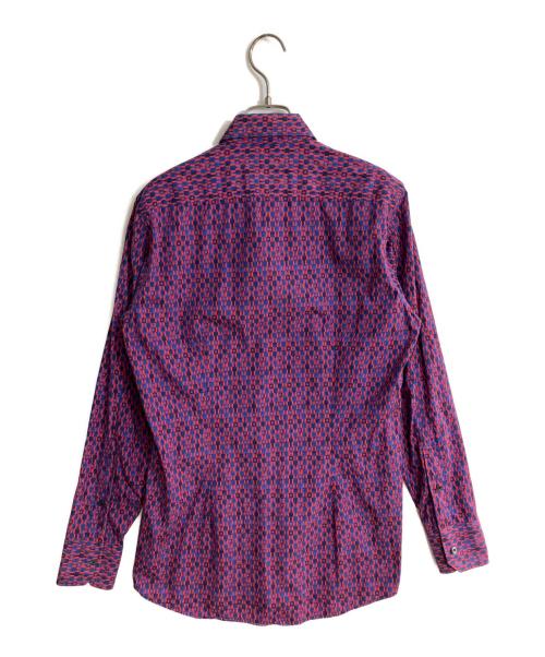 GUCCI（グッチ）GUCCI (グッチ) ジオメトリック柄シャツ ブルー サイズ:SIZE 38/15の古着・服飾アイテム