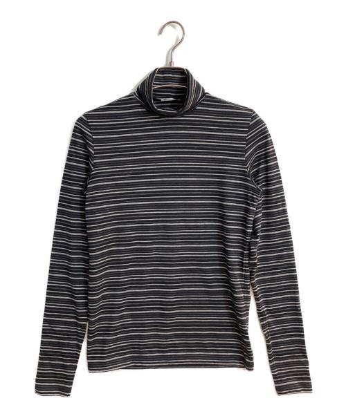 DIOR HOMME（ディオール オム）Dior Homme (ディオール オム) ボーダータートルネックニット グレー サイズ:Sの古着・服飾アイテム