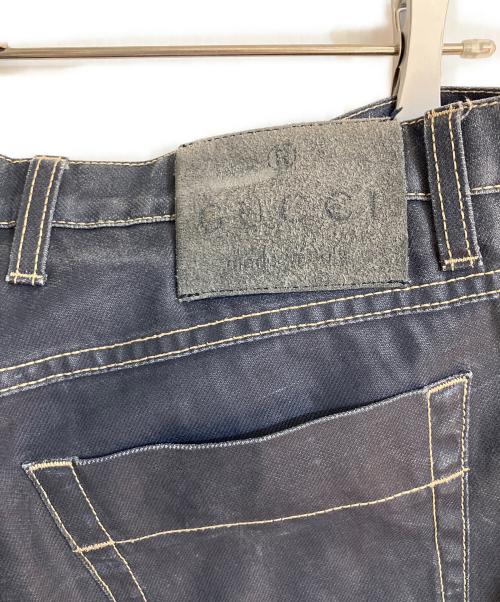 GUCCI（グッチ）GUCCI (グッチ) コーティングスキニーパンツ インディゴ サイズ:44の古着・服飾アイテム