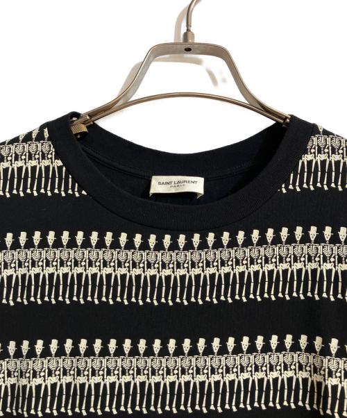 Saint Laurent Paris（サンローランパリ）Saint Laurent Paris (サンローランパリ) 16AW スカルボーダープリントＴシャツ ブラック サイズ:44の古着・服飾アイテム