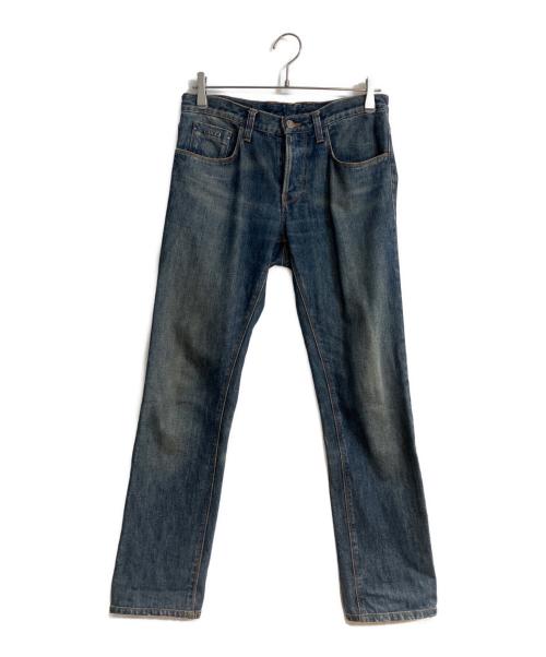 GUCCI（グッチ）GUCCI (グッチ) ジップモチーフデニムパンツ インディゴ サイズ:44の古着・服飾アイテム