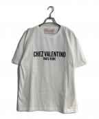 VALENTINOヴァレンティノ）の古着「25SSロゴプリントTシャツ」｜ホワイト