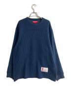 SUPREMEシュプリーム）の古着「POLARTEC MESH L/S FOOT BALL TOP」｜ネイビー