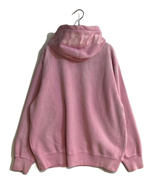 SUPREME（シュプリーム）Supreme (シュプリーム) Brushed Stroke Hooded Sweatshirt/ブラッシュストローク フーデッドスウェットシャツ ピンク サイズ:Mの古着・服飾アイテム