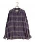 WACKO MARIA（ワコマリア）の古着「OMBRE CHECK OPEN COLLAR SHIRT L/S (TYPE-1)」｜パープル