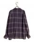 WACKO MARIA (ワコマリア) OMBRE CHECK OPEN COLLAR SHIRT L/S (TYPE-1) パープル サイズ:M：20000円