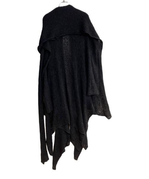 Yohji Yamamoto pour homme（ヨウジヤマモト プールオム）Yohji Yamamoto pour homme (ヨウジヤマモト プールオム) クロシェロングポンチョ ブラック サイズ:不明の古着・服飾アイテム