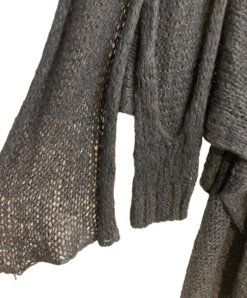 Yohji Yamamoto pour homme（ヨウジヤマモト プールオム）Yohji Yamamoto pour homme (ヨウジヤマモト プールオム) クロシェロングポンチョ ブラック サイズ:不明の古着・服飾アイテム