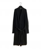 Yohji Yamamoto pour hommeヨウジヤマモト プールオム）の古着「ロングカーディガン」｜ブラック