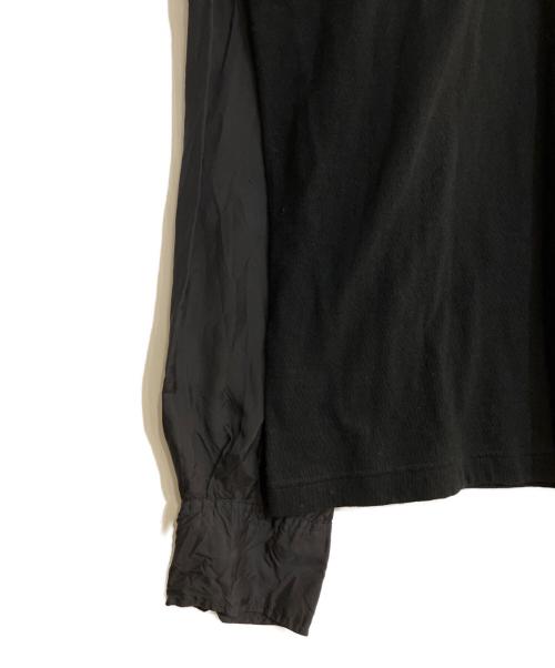 Yohji Yamamoto pour homme（ヨウジヤマモト プールオム）Yohji Yamamoto pour homme (ヨウジヤマモト プールオム) 23awドッキングVネックニット ブラック サイズ:3の古着・服飾アイテム