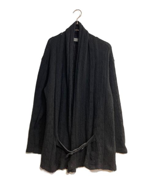Yohji Yamamoto pour homme（ヨウジヤマモト プールオム）Yohji Yamamoto pour homme (ヨウジヤマモト プールオム) アルパカ混ニットカーディガン ブラック サイズ:3の古着・服飾アイテム