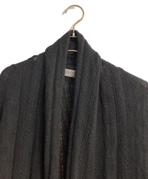 Yohji Yamamoto pour homme（ヨウジヤマモト プールオム）Yohji Yamamoto pour homme (ヨウジヤマモト プールオム) アルパカ混ニットカーディガン ブラック サイズ:3の古着・服飾アイテム