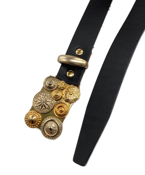 COMME des GARCONS HOMME PLUS（コムデギャルソンオムプリュス）COMME des GARCONS HOMME PLUS (コムデギャルソンオムプリュス) 17ssレザーベルト グリーンの古着・服飾アイテム
