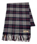 BURBERRYバーバリー）の古着「カシミヤ100％ノバチェックマフラー」｜ネイビー