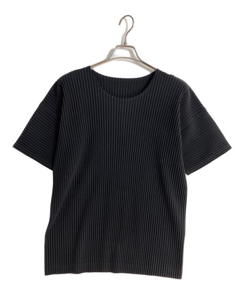 HOMME PLISSE ISSEY MIYAKE（オム プリッセ イッセイ ミヤケ）HOMME PLISSE ISSEY MIYAKE (オム プリッセ イッセイ ミヤケ) BASICT/ベーシック　シャツ ブラック サイズ:4の古着・服飾アイテム